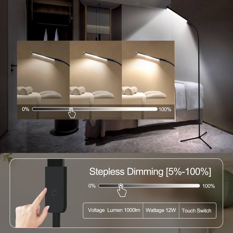 hanaking Floor Lamp, Bright Led Lash lamp for Eyelash Extensions,