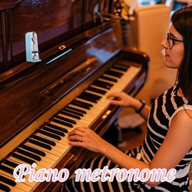 Metronome for Piano, Accurate Professional Piano Metronome, Musical Instruments Supplies for Bass Ukulele Violin Boys Girls Youth Family Friends