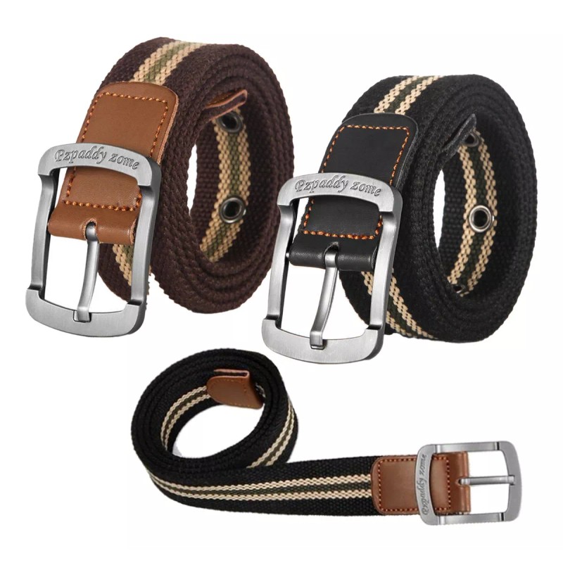MINI BOXX Cinturones Para Hombre Casual Cinturón De Lona Ajustable