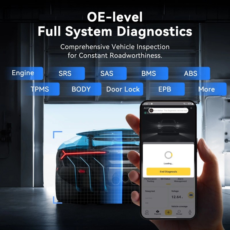 MUCAR BT200MAX Car OBD2 Scanner All System Diagnostic Tool 15