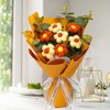 Fenteer Crochet Flower Bouquet Already Made Hand Woven Bouquet Mother