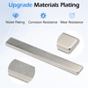 Shower Door Magnet- 3" Long Glass Shower Door Magnet Replacement（Sliver