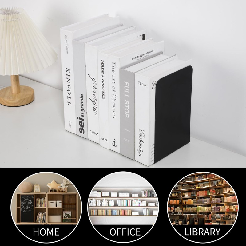 Metal Book Ends Bookend for Shelves Book Holder