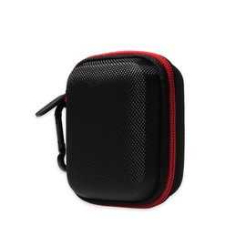 getgear Earbuds Case Compatible with Skullcandy Grind, Grind Fuel in-Ear Wireless Earbuds (Black with Red Zip)