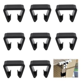 8 Stück Gartenmöbel Verbinder, 4.25cm Gartenmöbel Verbinder Clips, Möbel-Verbindungsklemmen Terrassenmöbel Clips, Rattan Möbel Verbinder, Kunststoff Sofa Clips für Rattan-Stühle, Sofas, Terrassenmöbel