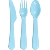 HEKU Set di posate riutilizzabili, 18 pezzi, in materiale PP,