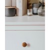 Gedotec PAOLO Furniture Knobs, Wooden Cabinet Knobs, Diameter 28 mm,