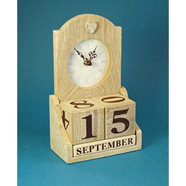 Freestanding Clock with Perpetual Calendar
