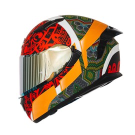 HAX Obsidian Full Face Dual Visor Adult Motorcycle Helmet for Motorbike Street Bike with Pinlock Ready DOT Approved HUICHIOL GREEN L