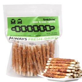Dog Treats, 1.5 lb (24 oz) Chicken Wrapped Rawhide, High Protein Healthy Dog Snacks, Long Lasting Easily Digestible, Satisfies Dog's Urge to Chew, Premium Value Jumbo Pack
