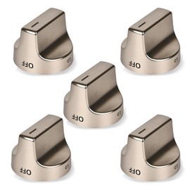 5Pcs W11239985 W10850015 Stove Knob Replacement Compatible with Whirlpool WFG525S0HZ1 WFG550S0HZ0 WFG525S0HZ0 WFG525S0JV0, W11239985 Control Knob Replace 4845290 W11032553 PD00061875 AP6333411
