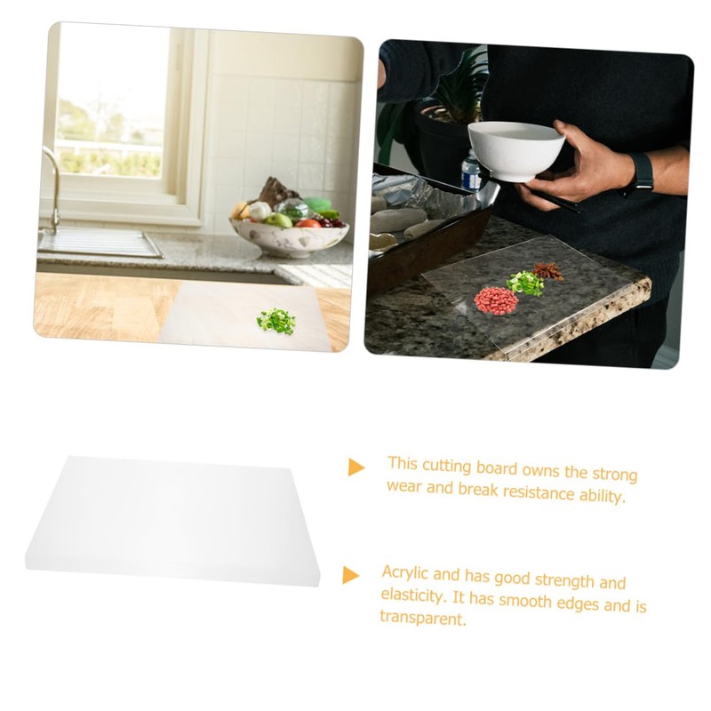 LABRIMP Acrylic Cutting Board for Meal Prep Kitchen Cutting Board