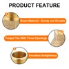 uxcell Brass Tee Pipe Fitting, 3/8" x 3/8" x 3/8"