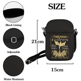 Dragon Crossbody Bag Fantasy Dragon Lover Gifts You Want A Dragon Rider Shoulder Bag (THRESHING), White