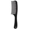 Aswalling Black Double Row Tooth Detangler Hair Comb Shampoo Comb