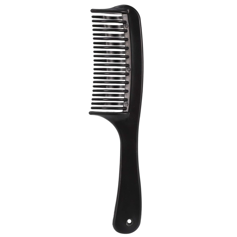 Aswalling Black Double Row Tooth Detangler Hair Comb Shampoo Comb