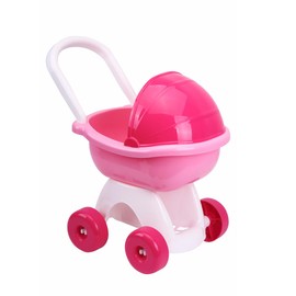 FANCY Girls Dolls Pram for 3 4 Year Old - Dolls Pushchair, Toddlers Toy Stroller, My First Pram Gift for 3-Year-Old Girl