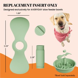 AVERYDAY Slow Feeder Bowl Replacement Insert – Interchangeable Puzzle Attachment for AVERYDAY Dog Bowls, BPA-Free & Easy to Clean, Slows Down Fast Eaters