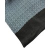 JWSilk Mens Charmeuse Long Silk Scarf, Black and Blue Plaid