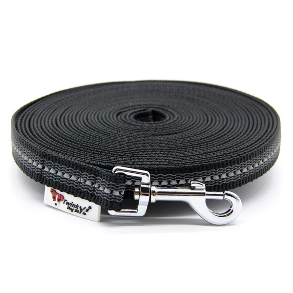 Twinkys Dog Style Recall Lead, Rubberised, 15 mm or 20