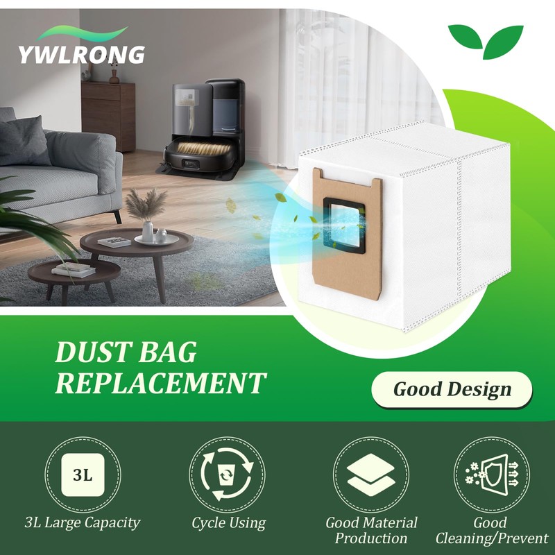 4Pcs for Eufy E25 Omni/E28 Omni Dust Bags Replacement Compatible