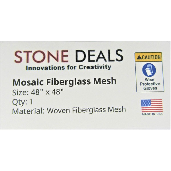 Stone Deals Mosaic Mesh for Back Mounted Tile, 48" X