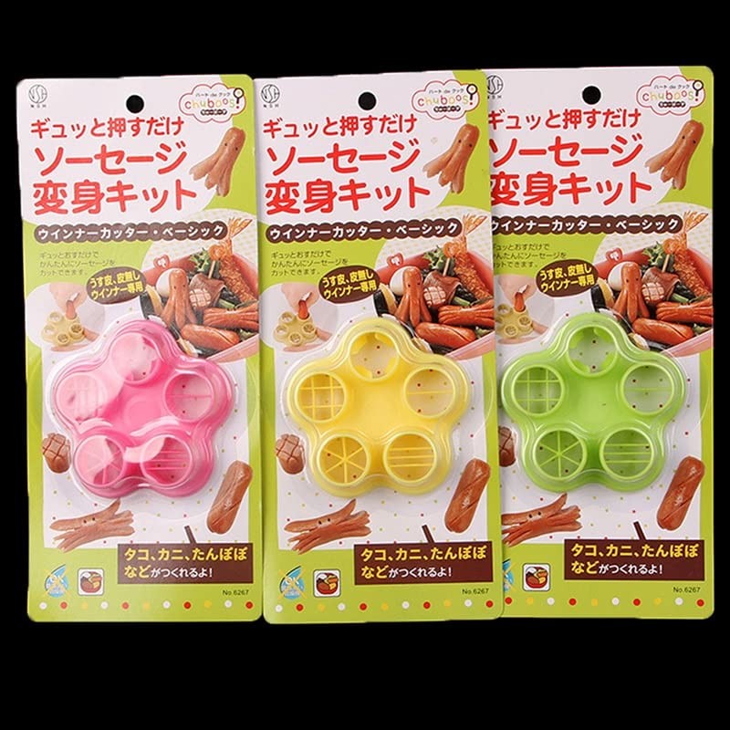 Julyupoli 5 in 1 Flower Crab Octopus Style ham Sausage