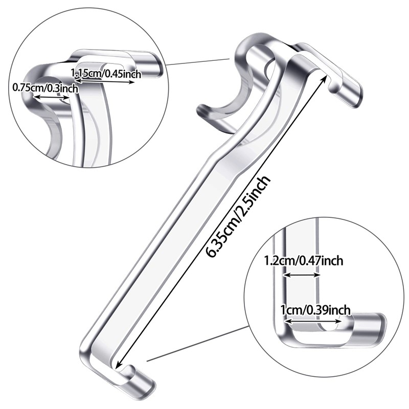 2.5 Inch Valance Clips Window Blind Clips Hidden Channel Clear