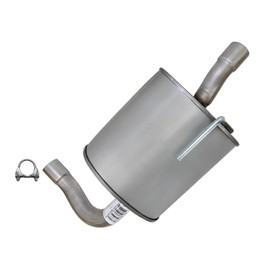 Exhaust Driver Side Muffler Compatible for Nissan Altima 2009-2012 Nissan Altima 3.5L Sedan | Stainless Steel | Northeastern Exhaust | Free Clamp Included | Automotive Replacement Part | Direct Fit