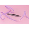 STALEKS PRO Expert Wide Beveled Stainless Steel Eyebrow Tweezer, Matte