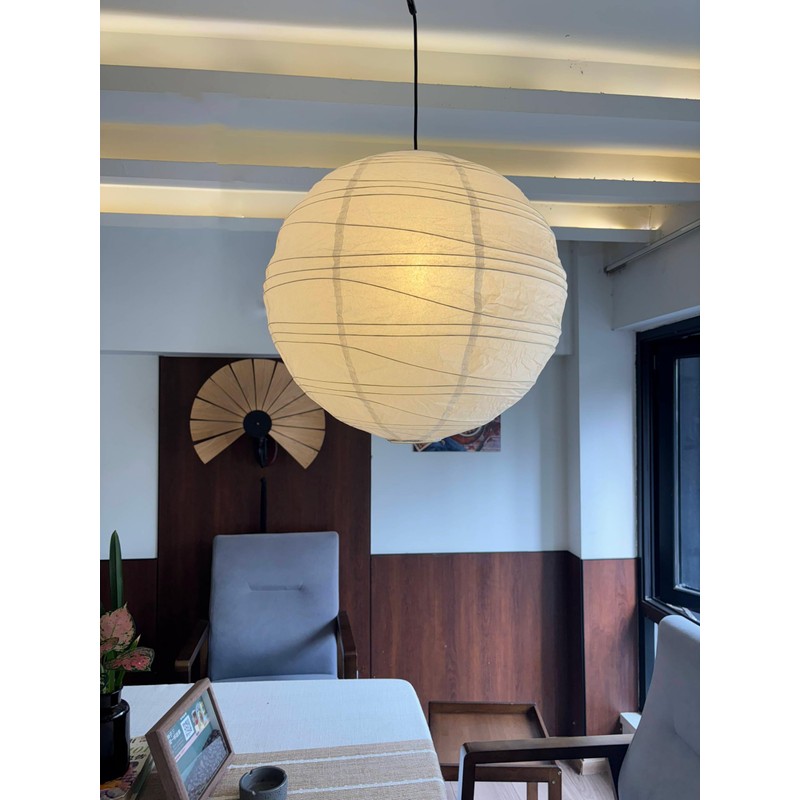 Hytsoeee(19.69Inch) Large Round Paper Lantern Lamp shade,White Rice Paper Lamp