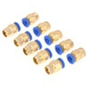 TOPINCN 10Pcs Pneumatic Quick Connector Air Fittings Adapter 8Mm Diameter