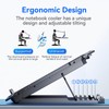 ICE COOREL Laptop Cooling Pad with 8 Cooling Fans, Cooling