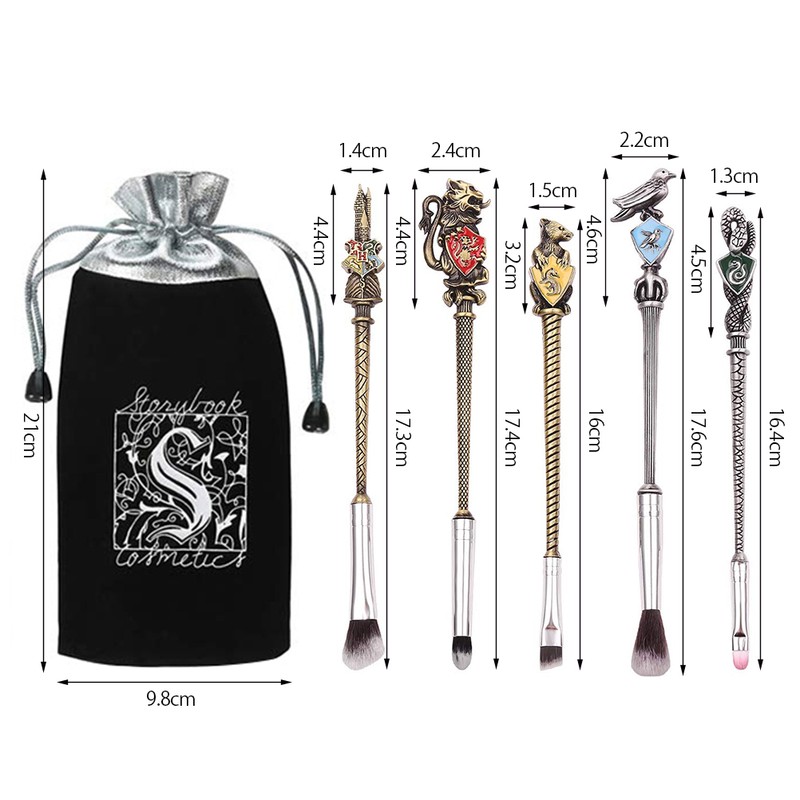 5Pcs Makeup Brushes Set Wizard Wand Cosmetic Brushes Kit Eye