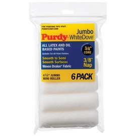 Replacement Jumbo Mini Roller with 0.37" Nap (Set of 6) Size: 4.5"
