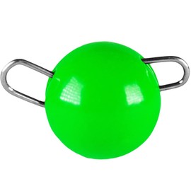 LMAB Tungsten Chebu Sinker - Cheburashka Rig Weights Set, Lead Free, Coated, for Finesse Fishing, Bass Fishing & Zander Fishing, Fluo Green, Size 20.0g