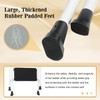 EASYBERG 3 Step Ladder with Safety Handrails, Heavy Duty Folding