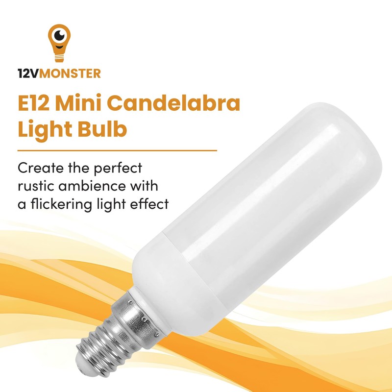 Fire Effect T6 T8 E12 LED Fire Candle Light Bulb