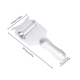 Truffle Slicer, Adjustable Stainless Steel Slicer, Cheese Slicer, Multifunctional Vegetable Slicer, for Truffles, Fine Mushrooms, Parmesan/Radishes, Wafer Thin Slices, Housewarming Gift, Silver
