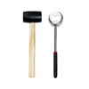Coconut Opener Tool Set Stainless Steel Coconut Breaker with Rubber