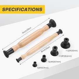 Acymner Valve Lapper Tool Set with 4 Suction Plates | Double Ended Valve Hand Lapping Grinding Sucker Kit, Suitable for Vehicle Maintenance and Repair