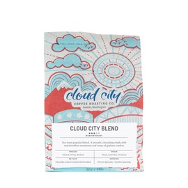 Cloud City Blend - Roasted by Cloud City Coffee - Whole Bean Coffee - 12 Ounce Bag