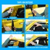 Extra Durable Window Deflectors Tape-On Window Visors Rain Guards Compatible