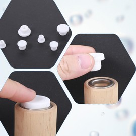 Yuanchu 25Pcs Silicone Salt And Pepper Shaker Stoppers, 1/5 to 5/8 Inch Replacement Salt and Pepper Shaker Plug 10,12,13,15,16 MM Salt Shaker Plug for Home KitchenPots Bottles Pipes