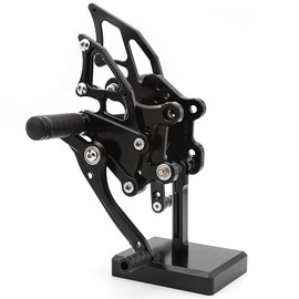 CNC YZF R3 R25 Motorcycle Adjustable Rearsets Foot Pegs Rear Set Footpeg Brake Shift Pedal Compatible with YZF R25 R3 2014-2021, MT-25 MT-03 MT25 MT03 2015-2021 Black