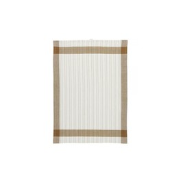 IB Laursen - Tea Towel - Johan - Cotton - Beige, Brown Stripes - 50 x 70 cm