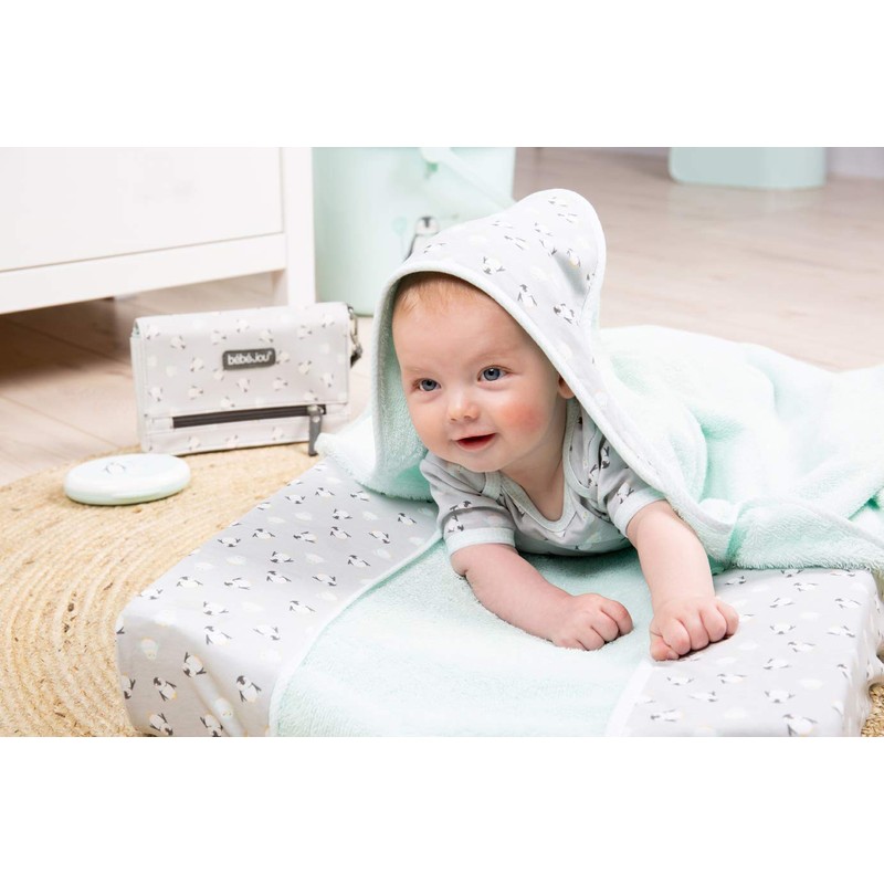 bébé-jou Lou-Lou 3010117 Hooded Towel 85 x 75 cm Green