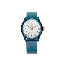 Citizen Q&Q R02A-002VK Analog Wristwatch, Smile Solar, Matching Style, Waterproof, Urethane Strap, Egyptian Blue