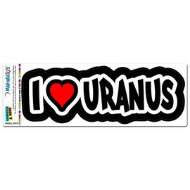 GRAPHICS & MORE I Love Heart Uranus Automotive Car Refrigerator Locker Vinyl Magnet