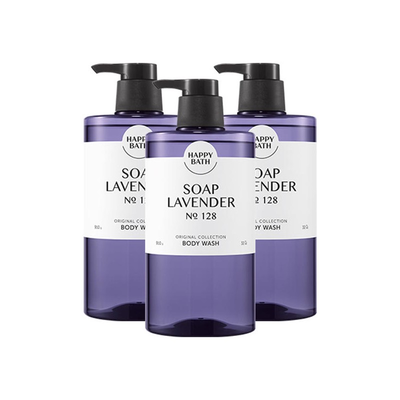 Happybath 해피바스 오리지널 컬렉션 솝라벤더 바디워시 910g 3개 Happybath Original